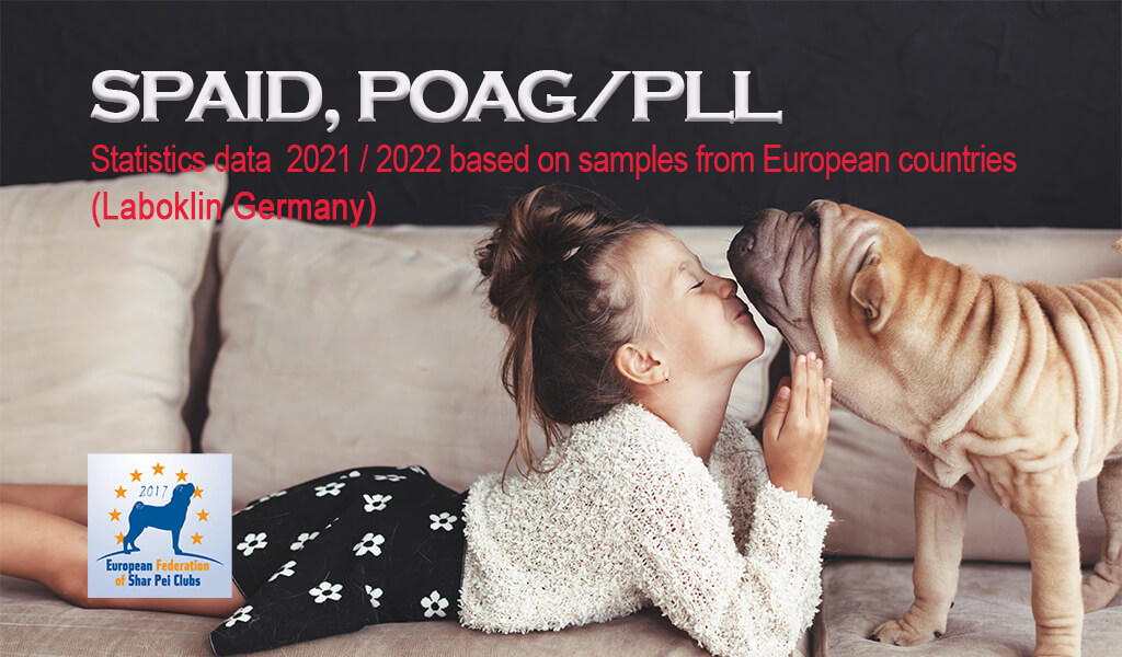 SPAID, POAG/PLL Statistiken 2021 / 2022 - hauptsächlich basierend auf Proben aus europäischen Ländern (Laboklin Bad Kissingen, Deutschland)